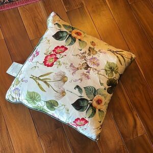 Nicole Miller Velvet Floral Accent Pillow